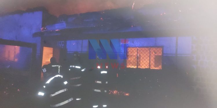 fire outbreak early Saturday destroyed five dormitories at All Saints Catholic Comprehensive College in Bayelle, Bamenda