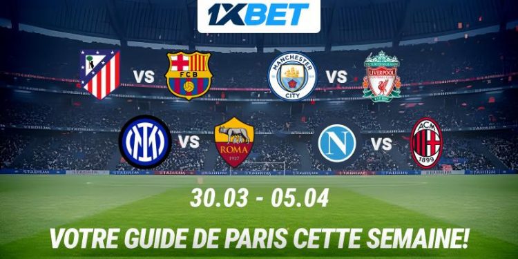 atlético vs fc barcelone and Manchester City vs Liverpool on 1xbet