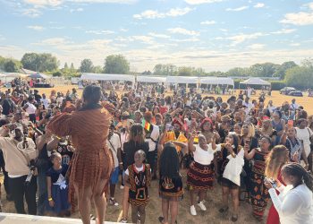 Cameroonian Artist, Mary Asaba performing in front of hundreds at the first edition of CICFEST in Milton Keynes, UK