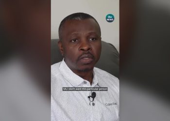Dr Paul Awah, Radiographer working with NHS in the UK. (Screenshot/ITV News)