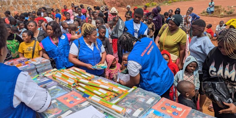 Ndichia Foundation has provided school supplies to more than 350 children in Bamenda