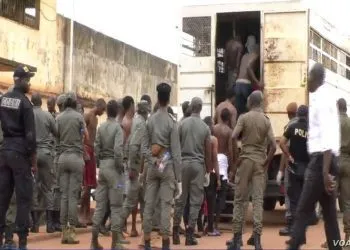 Police Forces Are Deployed At The Kondengui Central Prison In Yaounde Cameroon July 23 2019. M. Kindzeka VOA 1