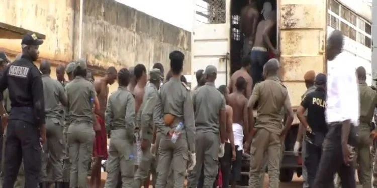 Police Forces Are Deployed At The Kondengui Central Prison In Yaounde Cameroon July 23 2019. M. Kindzeka VOA 1