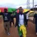 Popular Action Party members on the street in Yaounde