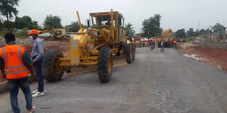 la ville de Bertoua, dans l'Est Cameroun est pratiquement en chantier depuis quelques mois