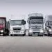 Des camions de transport de marchandises