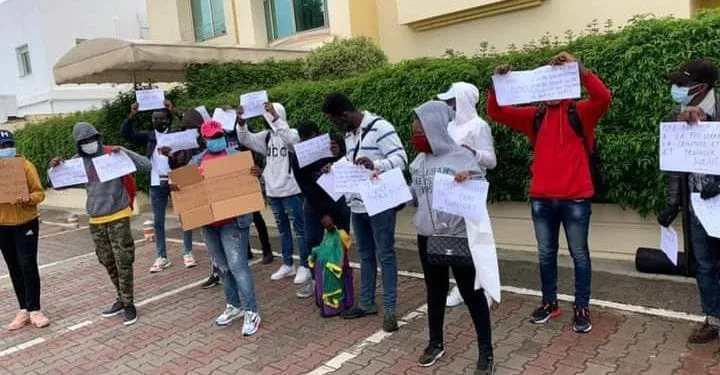Des étudiants camerounais manifestent en Tunisie
