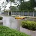 Quartier de la ville de Douala après un orage