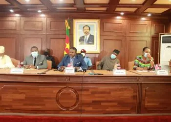 NGALLE BIBEHE Jean Ernest Massena Ministre des Transports du Cameroun.