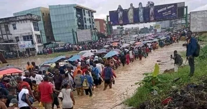 Innondations dans la ville de Douala