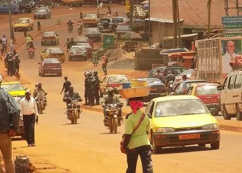 Dans les rues de la ville de Bafoussam