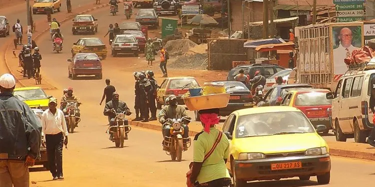 Dans les rues de la ville de Bafoussam