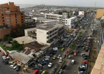 Vue Aerienne De La Ville De Douala