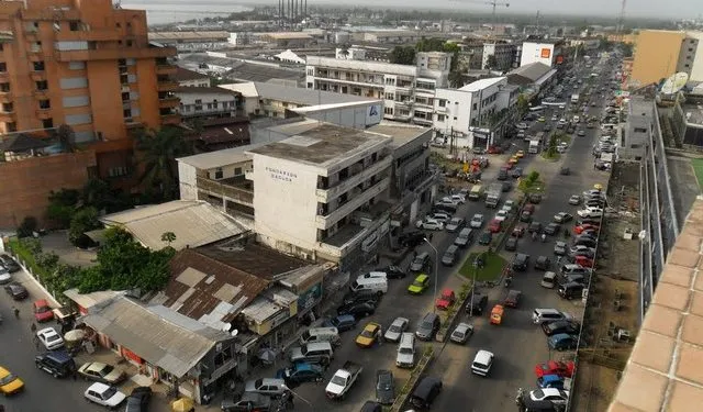 Vue Aerienne De La Ville De Douala