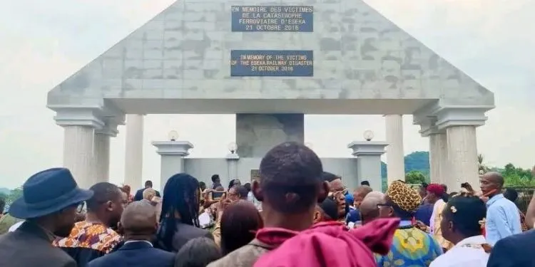 Eseka train accident monument Cameroon
