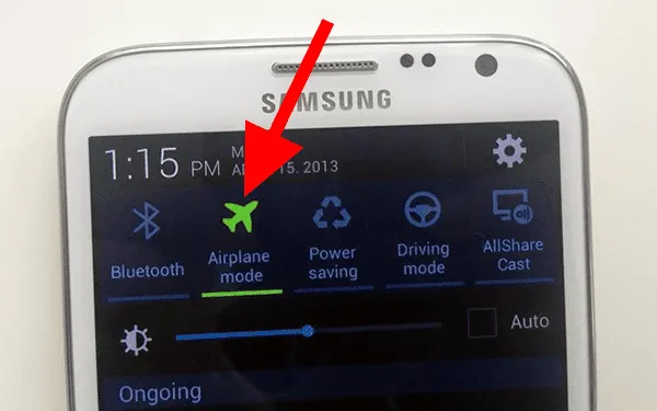 Airplane mode Cameroon