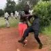 Man tackles police officer Cameroon