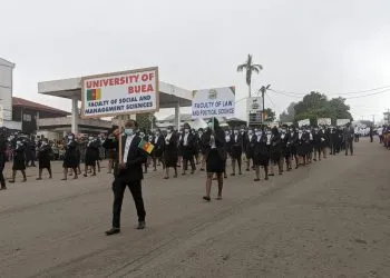 May 20th March past parade Buea, Cameroon