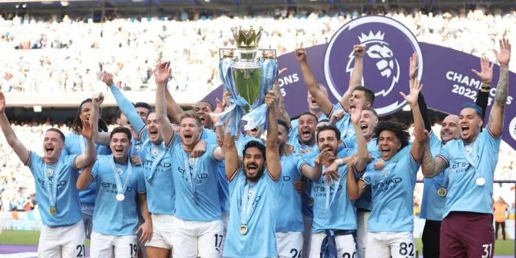 Manchester CityEnglish Premier League EPL Champions 2022/2023
