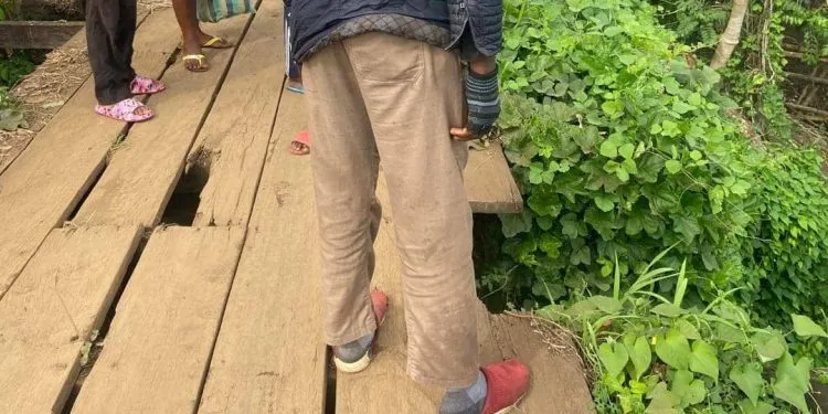 Tiko dilapitated bridge collapsed as people were passing