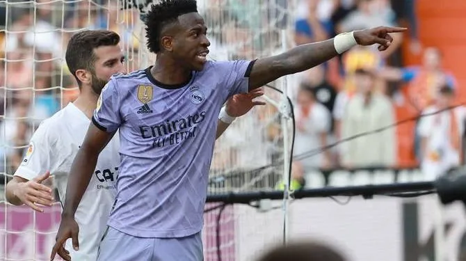 Vinicius Junior suffered racist chants during match against Valencia