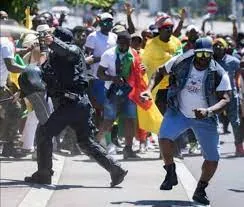 Archive Image - BAS Protesters target Cameroon President Paul Biya in Paris