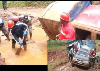 State of the ring road, Nkambe Ndonga Mantung in Cameroon