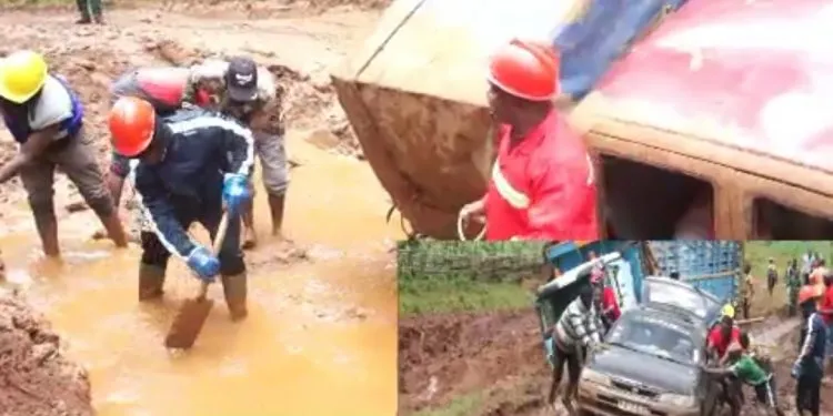 State of the ring road, Nkambe Ndonga Mantung in Cameroon