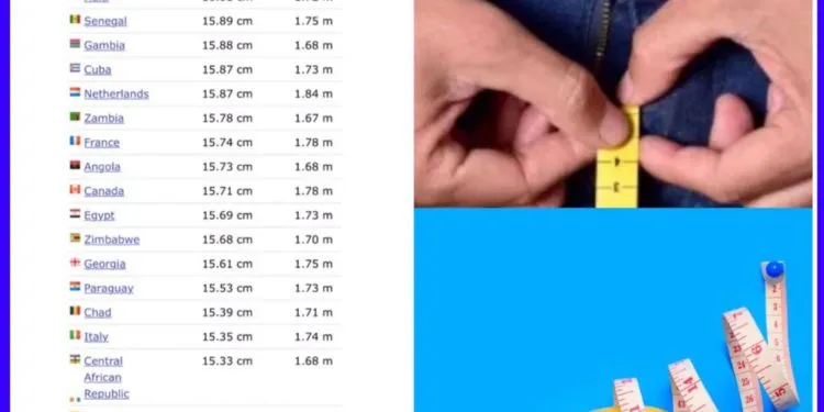 Cameroonian men ranking in world on penis size