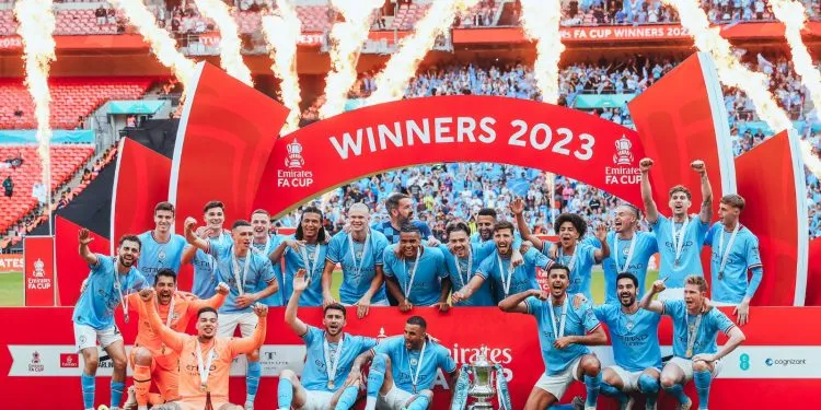 Manchester City win the FA Cup after beating United