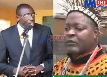 Meyong Gilbert Sunday and HRH Fon Nwe II of Mbiame
