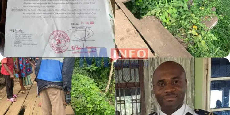 Voh Buikame Kawa Armstrong Bans commercial bikes over dilapitated bridge