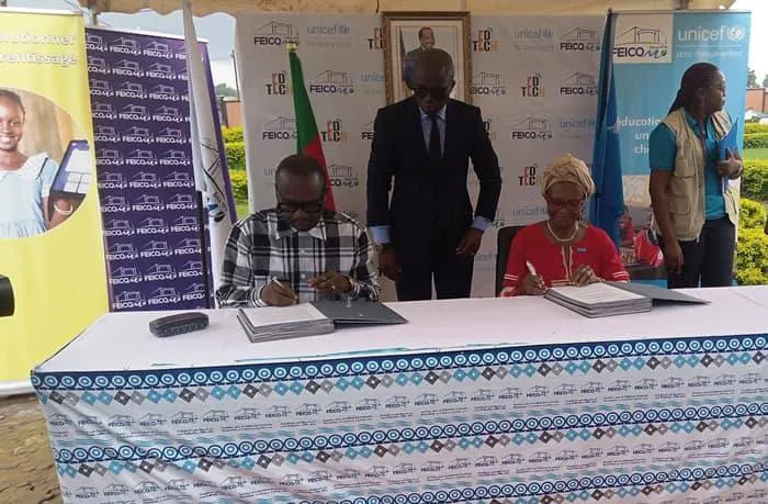 Teachers and students in Cameroon to benefit from a joint FEICOM and UNICEF Programme