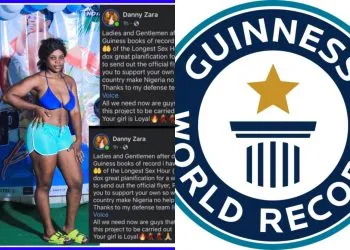 Guinness World Records monitor a record title for Longest sex duration Danny Zara
