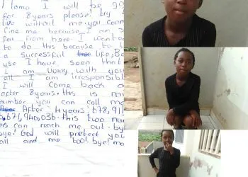 10 year old missing drops a letter in Bamenda
