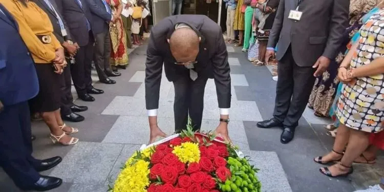 Cameroonians in France pay hommage to victims of Nacho massacre
