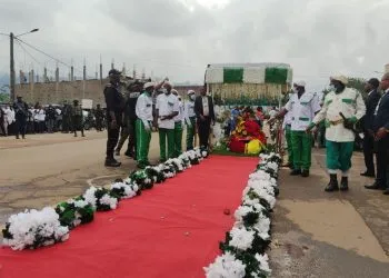 NI John Fru Ndi's corpse arrives in Bamenda
