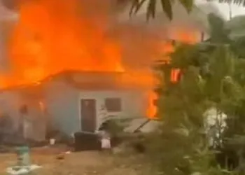 Man Sets House Ablaze