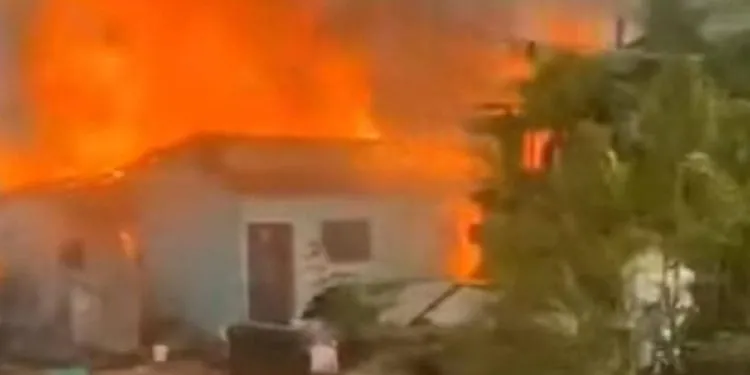 Man Sets House Ablaze