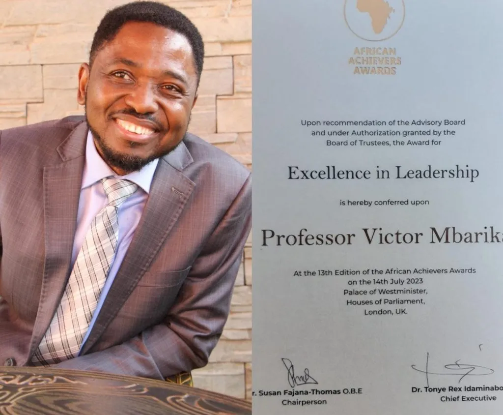 Prof Victor Mbarika, Founder of CT University, Wins African Leadership Award in London!