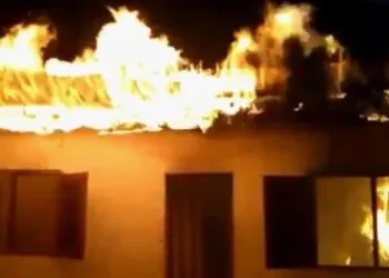 Archive image of burnings in Anglophone region of Cameroon