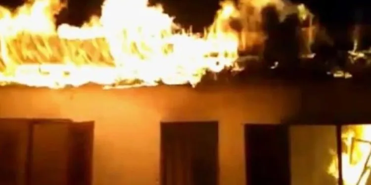 Archive image of burnings in Anglophone region of Cameroon