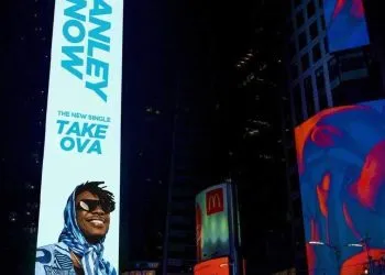 Stanley Enow's new single, Take Ova on New York Billboards