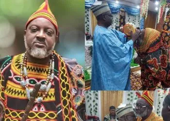 Renowned Cameroonian Actor Alenne Menget bestowed traditional title Ni Ngamfon.