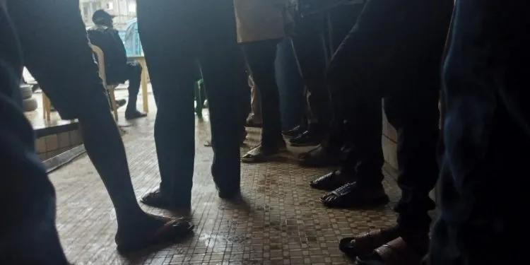 Images of youth harassed and arrested in Muea, South west region of Cameroon taken on hidden camara