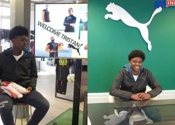 Young Cameroonian Footballer Tristan Achu Signs First Business Contract With Puma