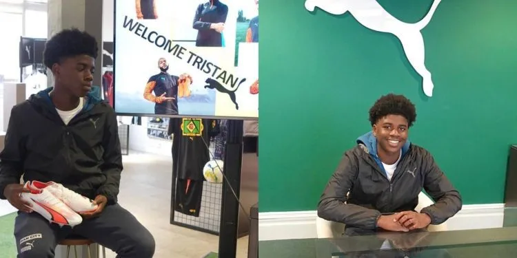 Young Cameroonian Footballer Tristan Achu Signs First Business Contract With Puma