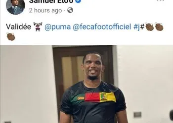 Samuel Eto'o hints new partnership with Puma and Cameroon Football Federation