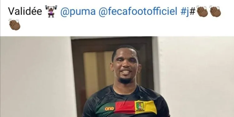 Samuel Eto'o hints new partnership with Puma and Cameroon Football Federation