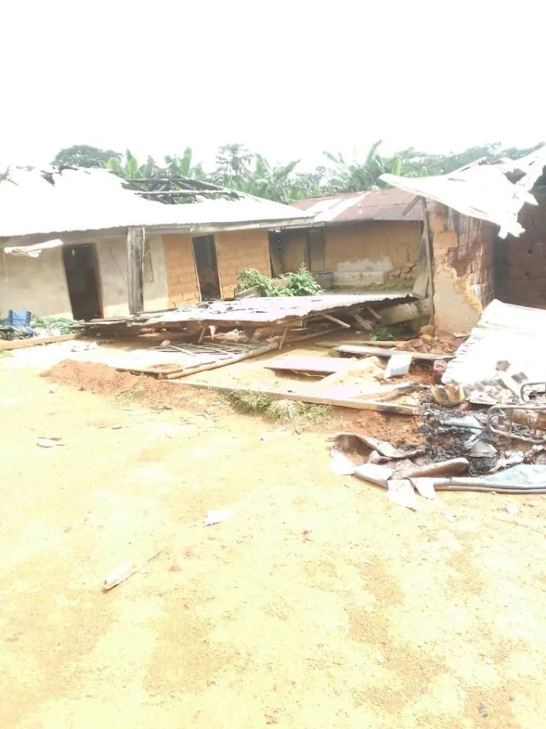 Victims of Amba attrocities in Kekukesim community, Akwaya, Cameroon